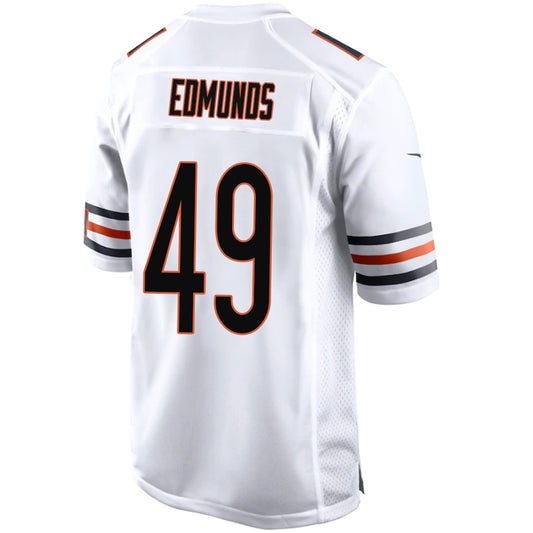 C.Bears #49 Tremaine Edmunds White Stitched Player Vapor Game Football Jerseys