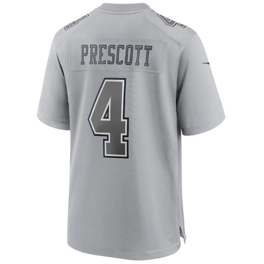 D.Cowboys #4 Dak Prescott Gray Stitched Player Game Football Jerseys