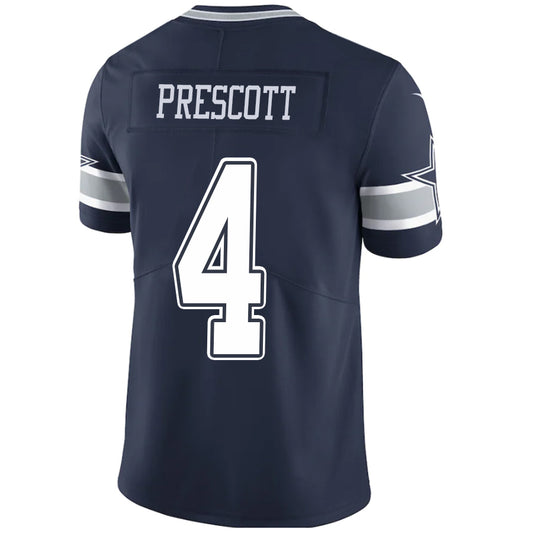 D.Cowboys #4 Dak Prescott Navy Stitched Player Game Football Jerseys
