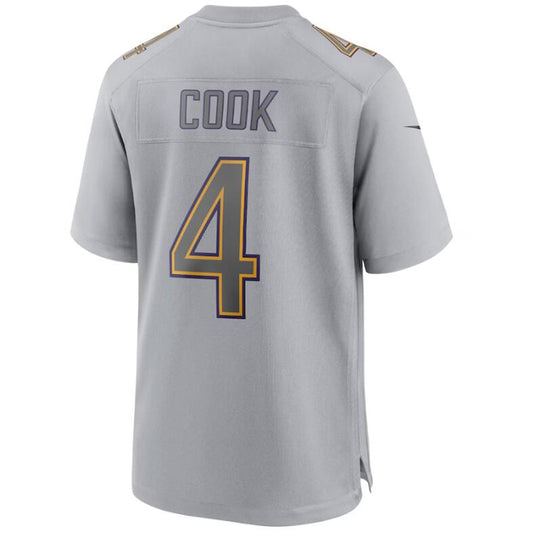 M.Vikings #4 Dalvin Cook Gray Stitched Player Game Football Jerseys