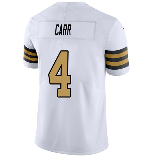NO.Saints #4 Derek Carr White Stitched Player Vapor Game Football Jerseys