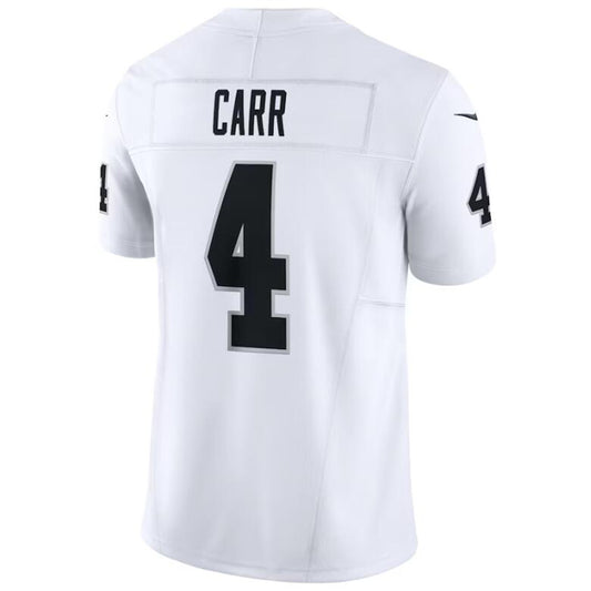 LV.Raiders #4 Derek Carr White Stitched Player Game vapor Limited Football Jerseys