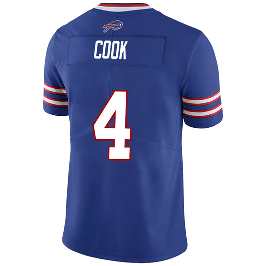 B.Bills #4 James Cook Royal Stitched Player Game Jersey American Stitched Football Jerseys