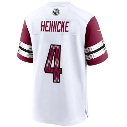 W.Commanders Team #4 Taylor Heinicke White Game Player Jersey Stitched Football Jerseys