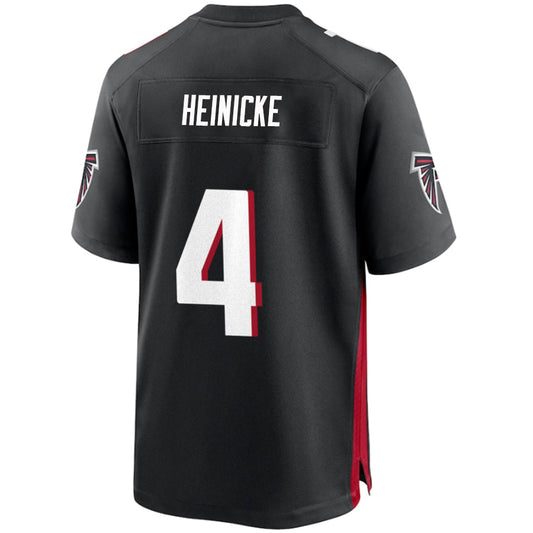A.Falcons #4 Taylor Heinicke Black Stitched Player Vapor Game Football Jerseys