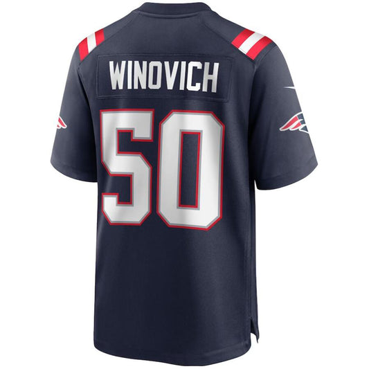 NE.Patriots #50 Chase Winovich Navy Stitched Player Alternate Game Football Jerseys