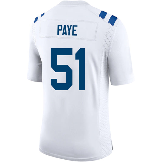 I.Colts #51 Kwity Paye White Stitched Player Vapor Game Football Jerseys