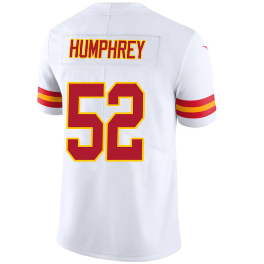 KC.Chiefs #52 Creed Humphrey White Stitched Player Vapor Game Football Jerseys