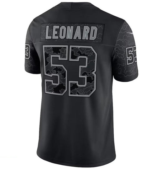I.Colts #53 Shaquille Leonard Black Stitched Player Game Football Jerseys