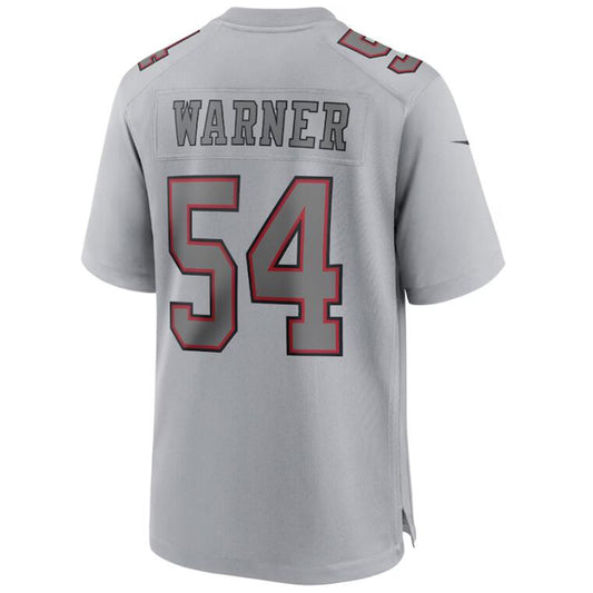 SF.49ers #54 Fred Warner Gray Stitched Player Game Football Jerseys