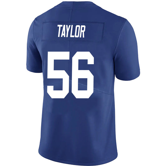 NY.Giants #56 Lawrence Taylor Royal Stitched Player Game Football Jerseys