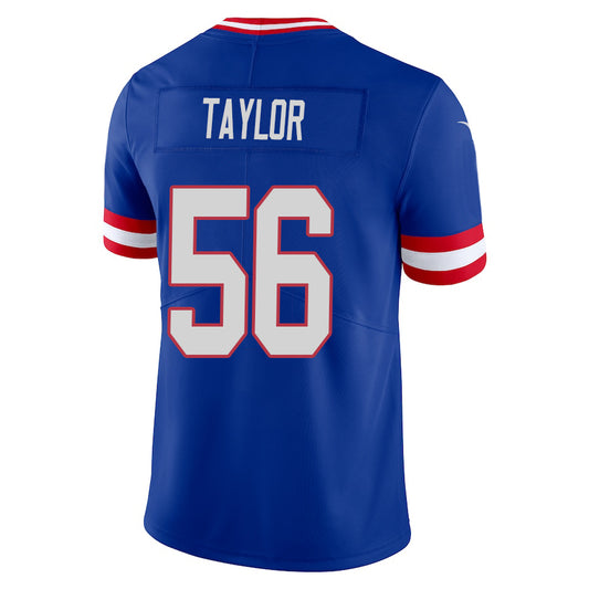 NY.Giants #56 Lawrence Taylor Royal Stitched Player Vapor Game Football Jerseys