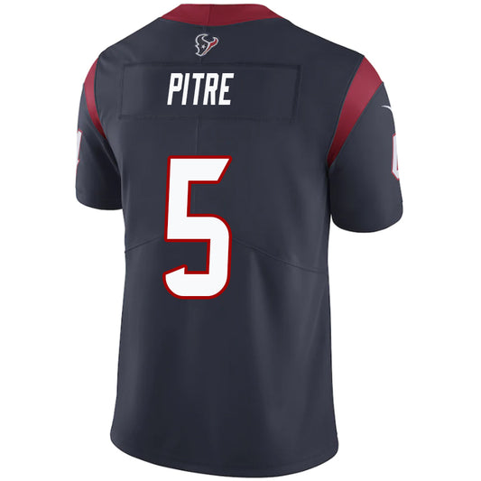 H.Texans #5 Jalen Pitre Navy Stitched Player Game Football Jerseys