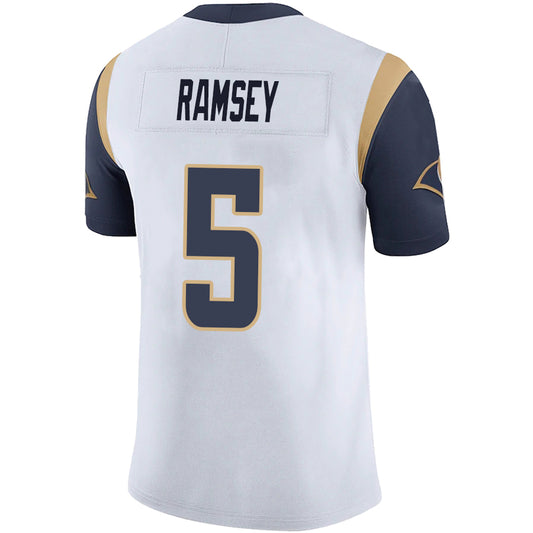 LA.Rams #5 Jalen Ramsey White Stitched Player Game Football Jerseys