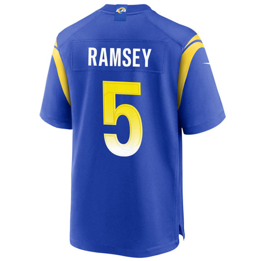 LA.Rams #5 Jalen Ramsey Royal Stitched Player Vapor Game Football Jerseys