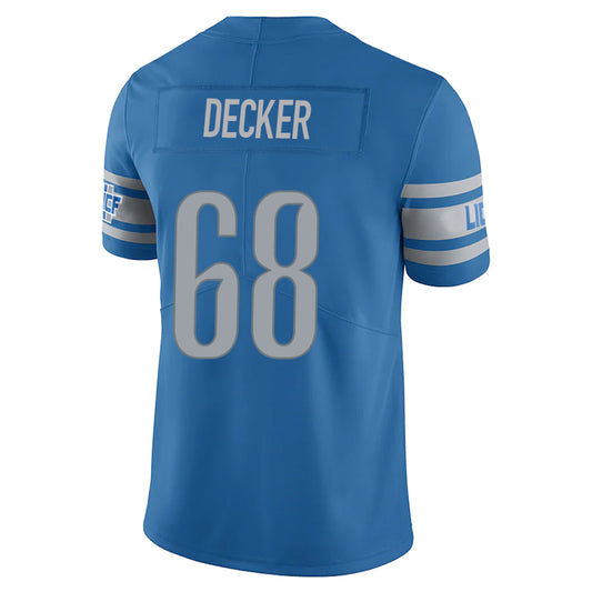 D.Lions #68 Taylor Decker Blue Stitched Player Vapor Game Football Jerseys