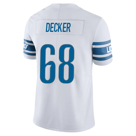 D.Lions #68 Taylor Decker White Stitched Player Vapor Game Football Jerseys