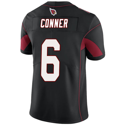 A.Cardinal 6# James Conner Jersey Black Stitched Player Vapor Elite Football Jerseys