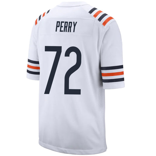 C.Bears #72 William Perry White Stitched Player Vapor Elite Football Jerseys