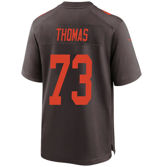 C.Browns #73 Joe Thomas Brown Stitched Player Vapor Game Football Jerseys