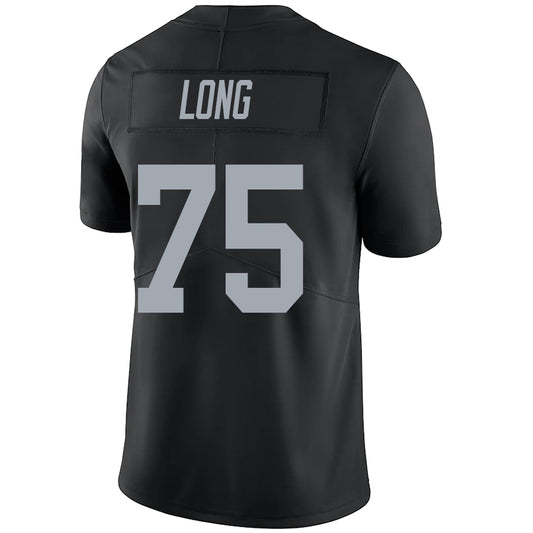 LV.Raiders #75 Howie Long Black Stitched Player Vapor Game Football Jerseys