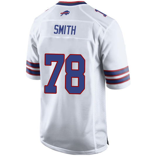 B.Bills #78 Bruce Smith White Stitched Player Game Football Jerseys