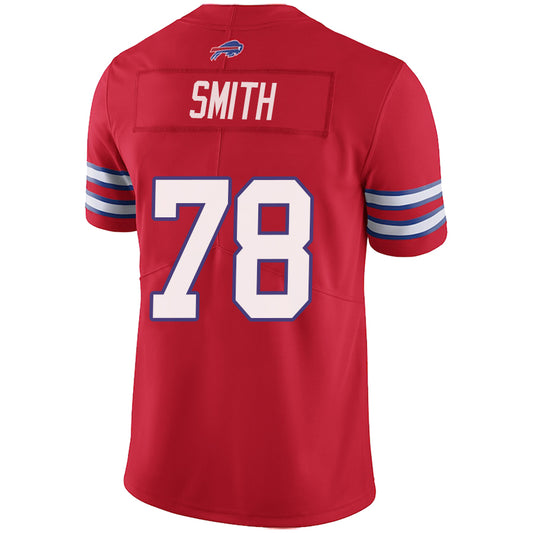 B.Bills #78 Bruce Smith Red Stitched Player Game Football Jerseys