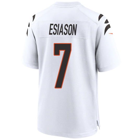 C.Bengals #7 Boomer Esiason White Stitched Player Vapor Elite Football Jerseys