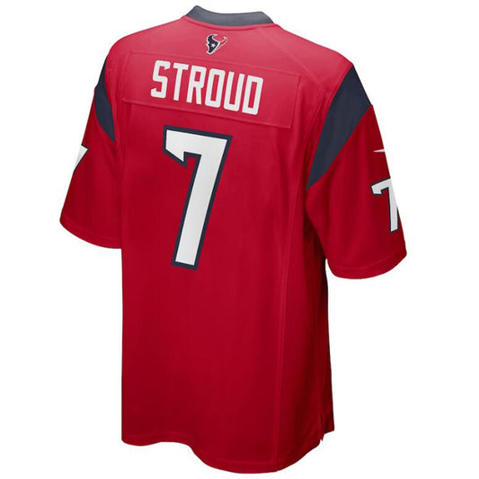 H.Texans #7 C.J. Stroud Red Stitched Player Game Football Jerseys