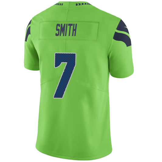S.Seahawks #7 Geno Smith Green Stitched Player Game Football Jerseys