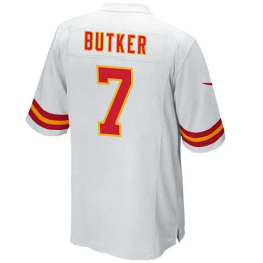 KC.Chiefs #7 Harrison Butker White Stitched Player Game Football Jerseys