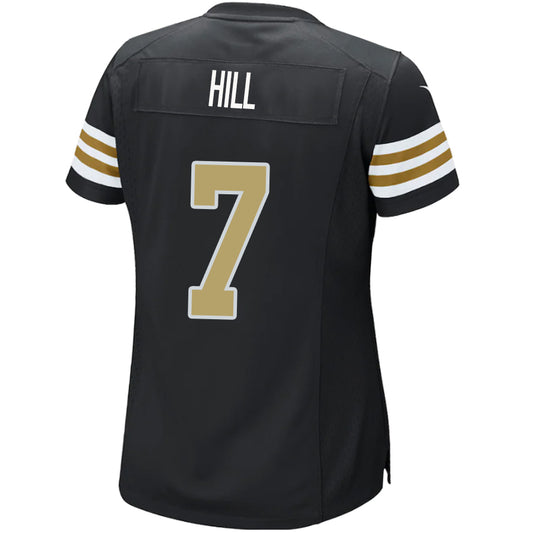 NO.Saints #7 Taysom Hill Black Stitched Player Vapor Game Football Jerseys