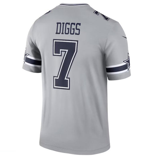 D.Cowboys #7 Trevon Diggs Gray Stitched Player Game Football Jerseys