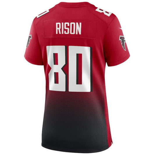 A.Falcons #80 Andre Rison Red Stitched Player Game Football Jerseys