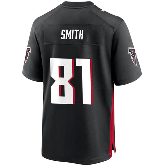 A.Falcons #81 Jonnu Smith Black Stitched Player Vapor Game Football Jerseys
