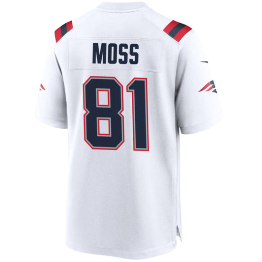 NE.Patriots #81 Randy Moss White Stitched Player Vapor Game Football Jerseys