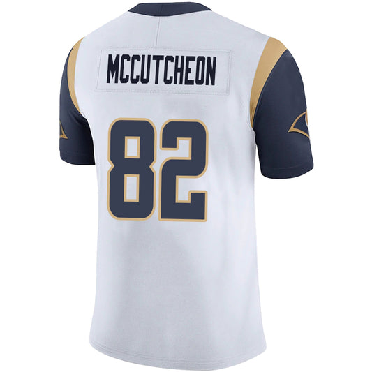 LA.Rams #82 Lance McCutcheon White Stitched Player Game Football Jerseys