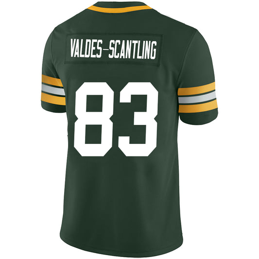 GB.Packer #83 Marquez Valdes-Scantling Green Stitched Player Game Football Jerseys