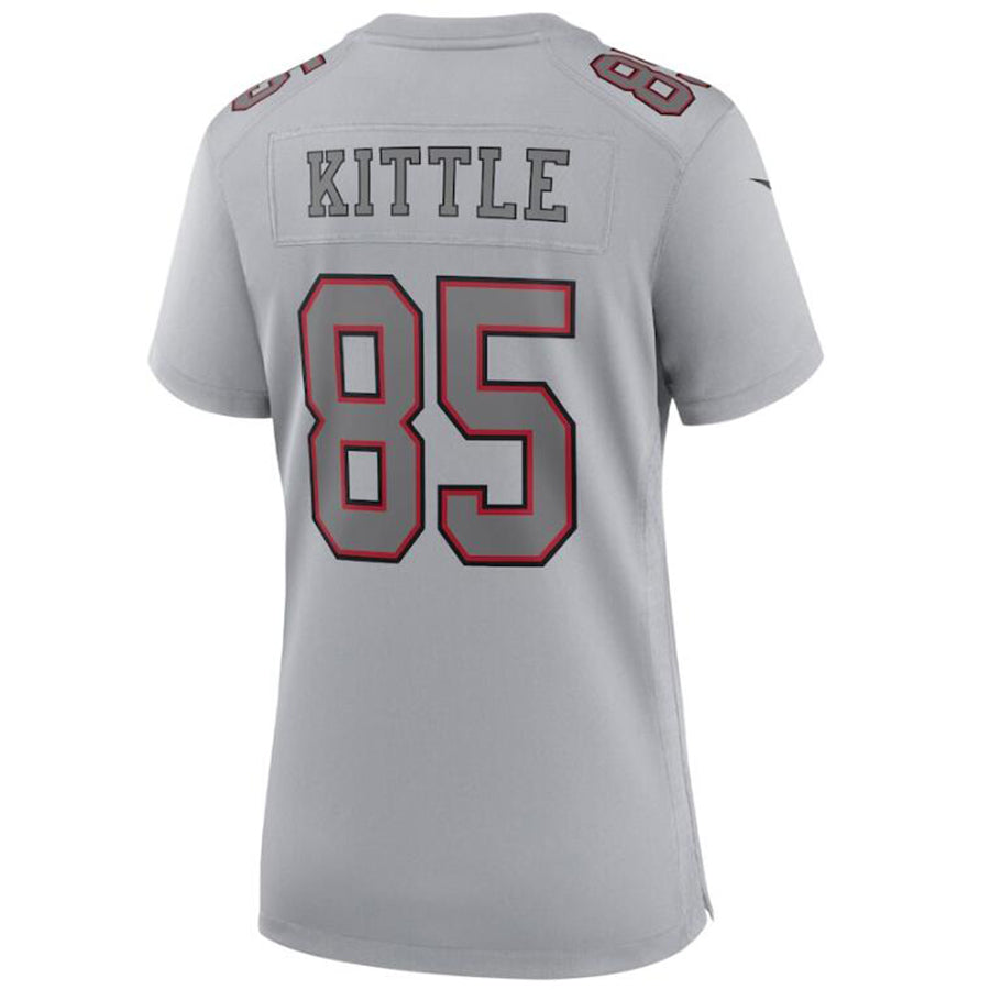 #85 George Kittler Player SF.49ers Gray Game Football Jerseys