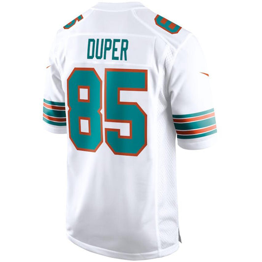 M.Dolphins #85 Mark Duper White Stitched Player Vapor Game Retired Football Jerseys