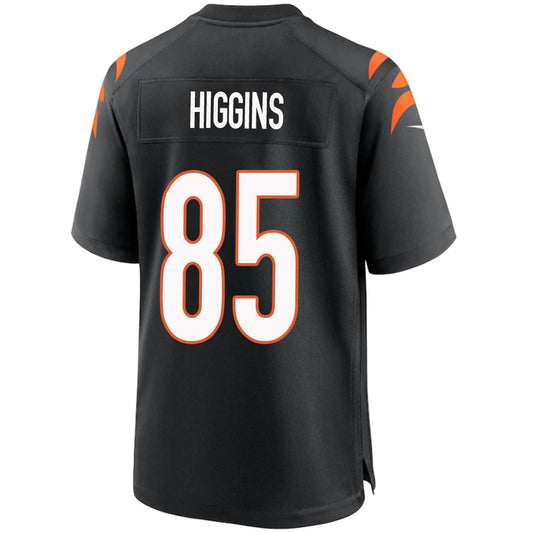 C.Bengals #85 Tee Higgins Black Stitched Player Vapor Game Football Jerseys
