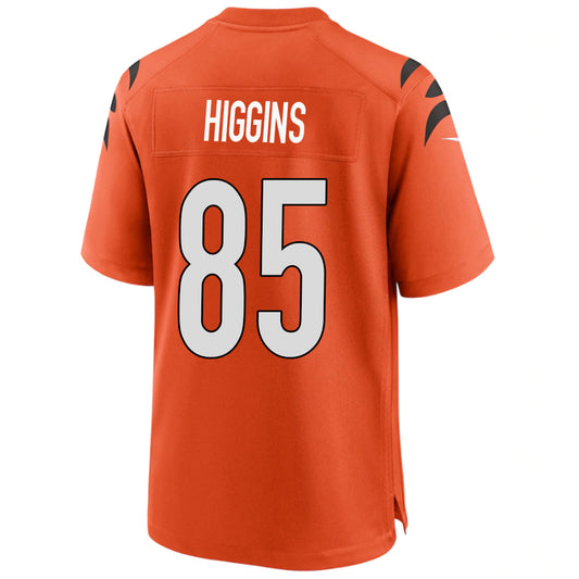 C.Bengals #85 Tee Higgins Orange Stitched Player Vapor Game Football Jerseys