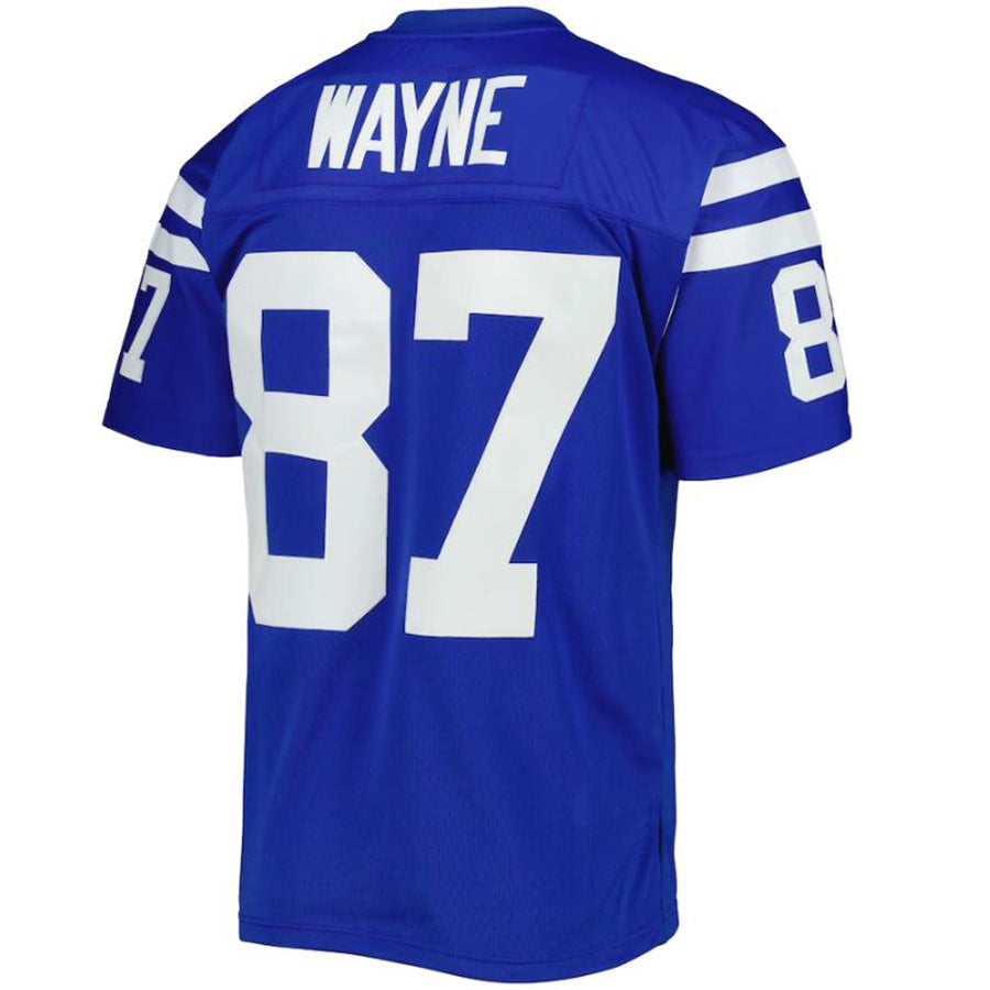 I.Colts #87 Reggie Wayne Royal Stitched Player Mitchell & Ness Royal 2006 Legacy Replica Football Jerseys