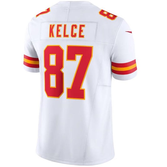 KC.Chiefs #87 Travis Kelce White Stitched Player Vapor F.U.S.E. Limited Football Jerseys