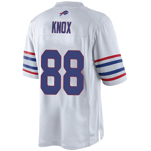 B.Bills #88 Dawson Knox White Stitched Player Vapor Game Football Jerseys