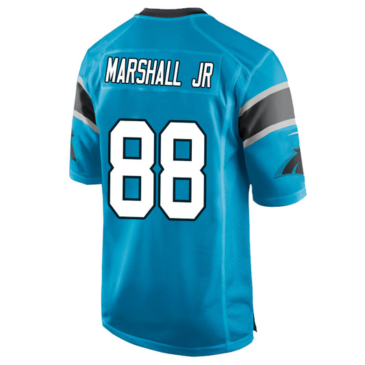 C.Panthers #88 Terrace Marshall Jr Blue Stitched Player Game Football Jerseys