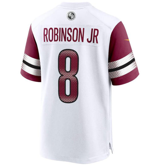 W.Commanders #8 Brian Robinson Jr White Alternate Legend Jersey Stitched American Football Jerseys