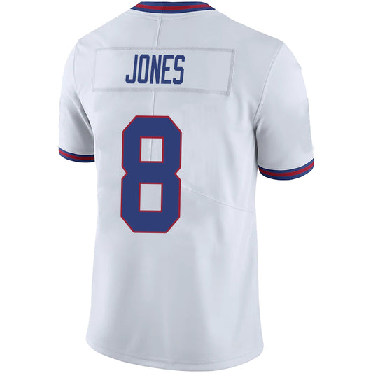 NY.Giants #8 Daniel Jones White Stitched Player Vapor Game Football Jerseys