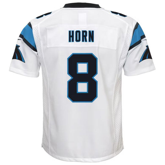 C.Panthers #8 Jaycee Horn White Stitched Player Game Football Jerseys