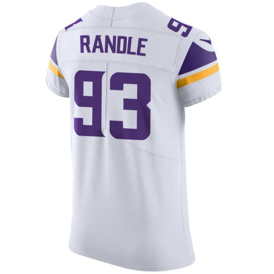 M.Vikings #93 John Randle White Stitched Player Vapor Elite Football Jerseys